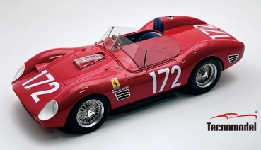 TM18362B Ferrari Dino 196 S Targa Florio 1960 #172 - 7th Place Driven by: R. Rodriguez, P. Rodriguez 1:18